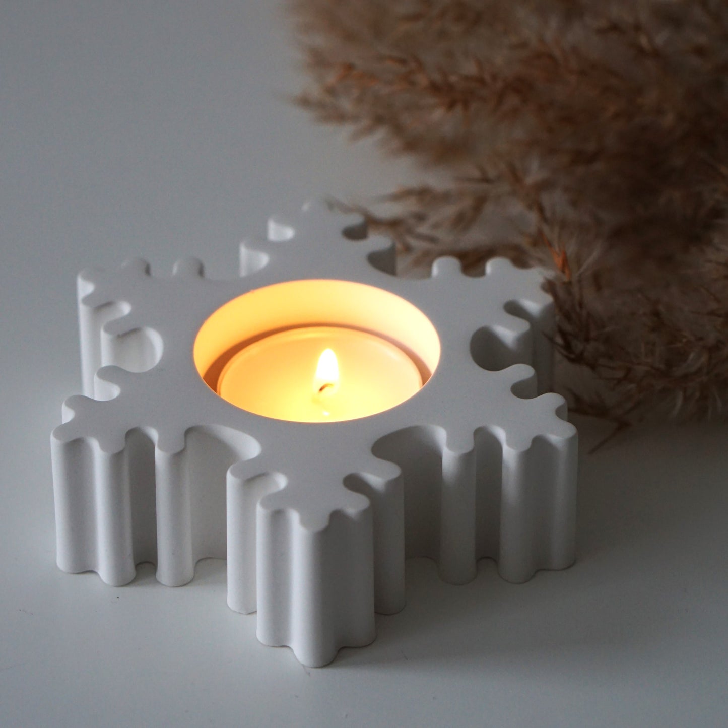 Teelichthalter Schneeflocke