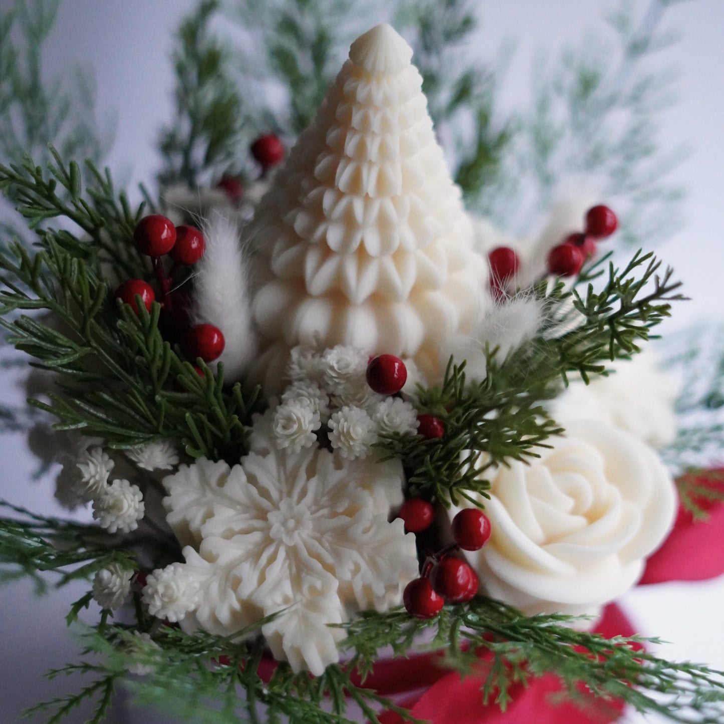 Lebenslanger Wachsstrauß "Xmas"