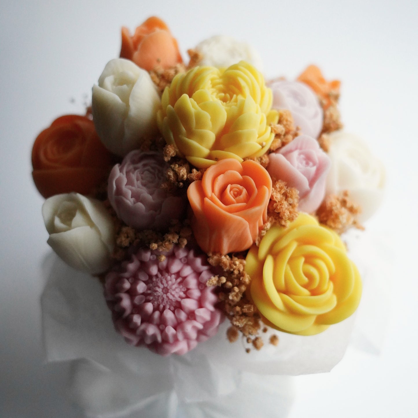 Lebenslanger Wachsstrauß "Colourful"