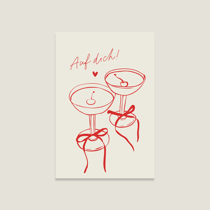 Postkarte "Auf dich"