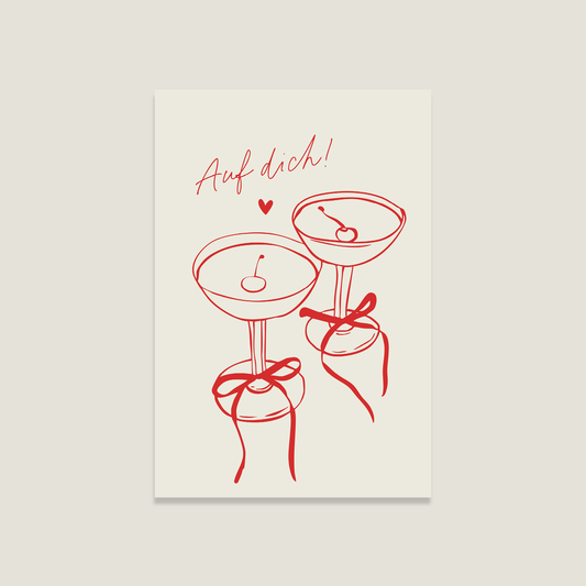 Postkarte "Auf dich"