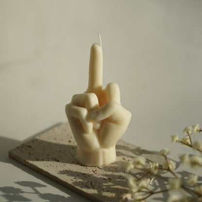 Mittelfinger Kerze