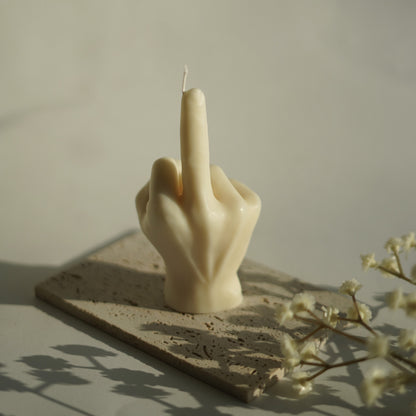 Mittelfinger Kerze