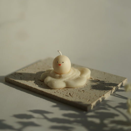 Schneemann Kerze