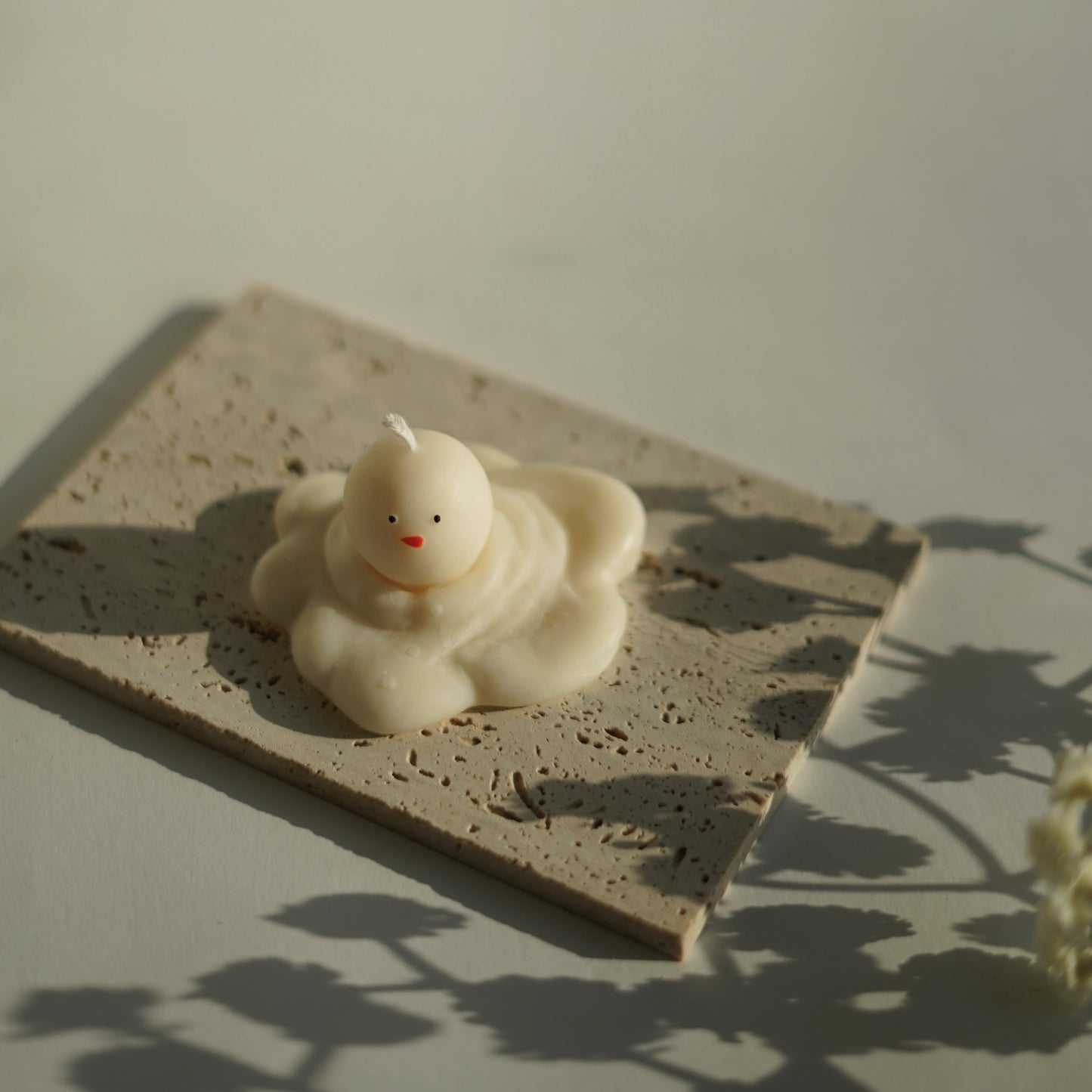 Schneemann Kerze