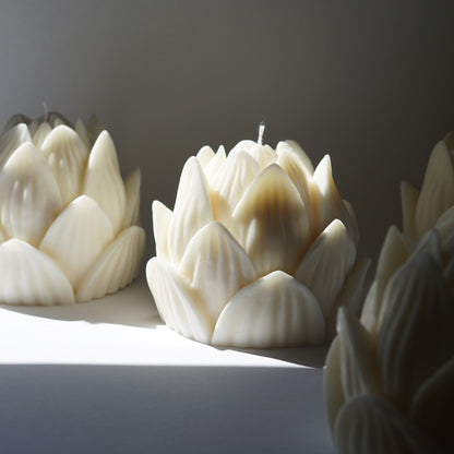 Lotusblumen Kerze