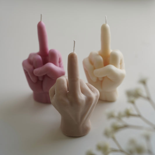 Mittelfinger Kerze