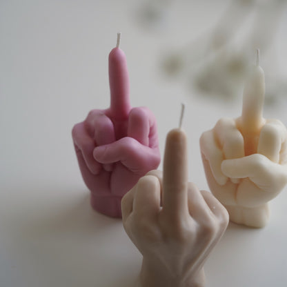 Mittelfinger Kerze