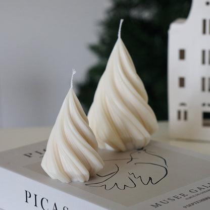 Swirl Tannenbaum Kerze