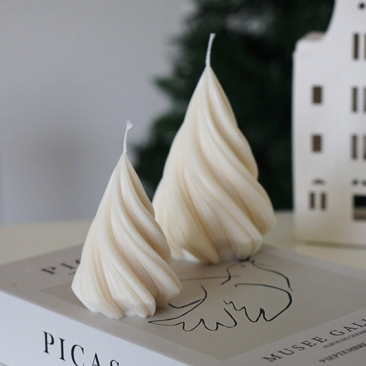 Swirl Tannenbaum Kerze
