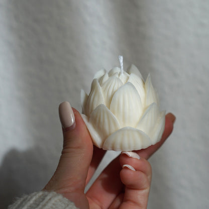 Lotusblumen Kerze