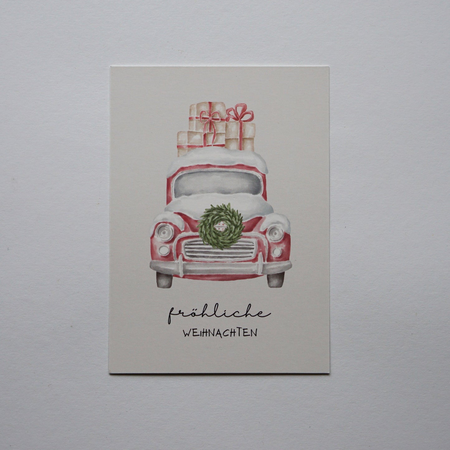 Weihnachtliche Postkarte
