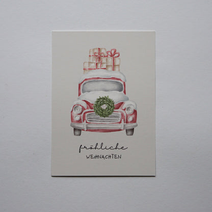Weihnachtliche Postkarte
