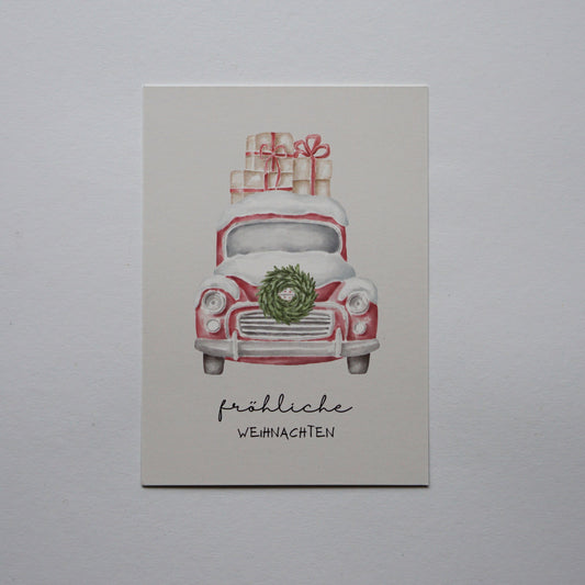 Weihnachtliche Postkarte