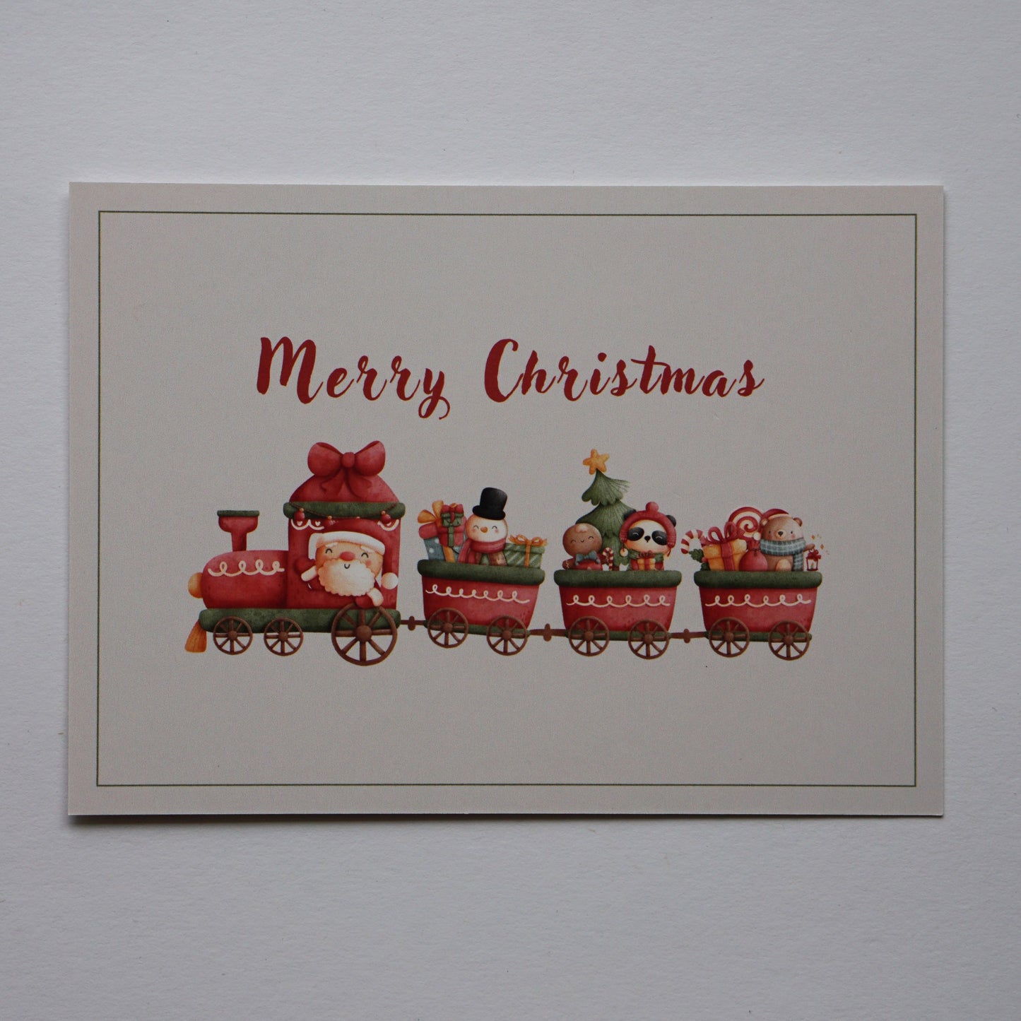 Weihnachtliche Postkarte