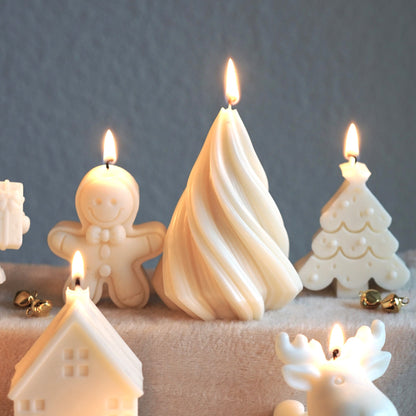 Swirl Tannenbaum Kerze