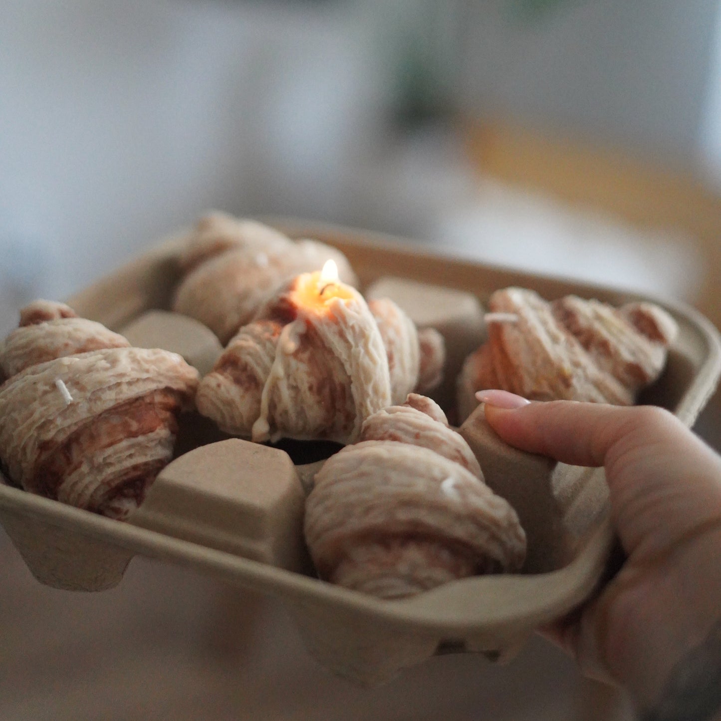 Croissant Kerze