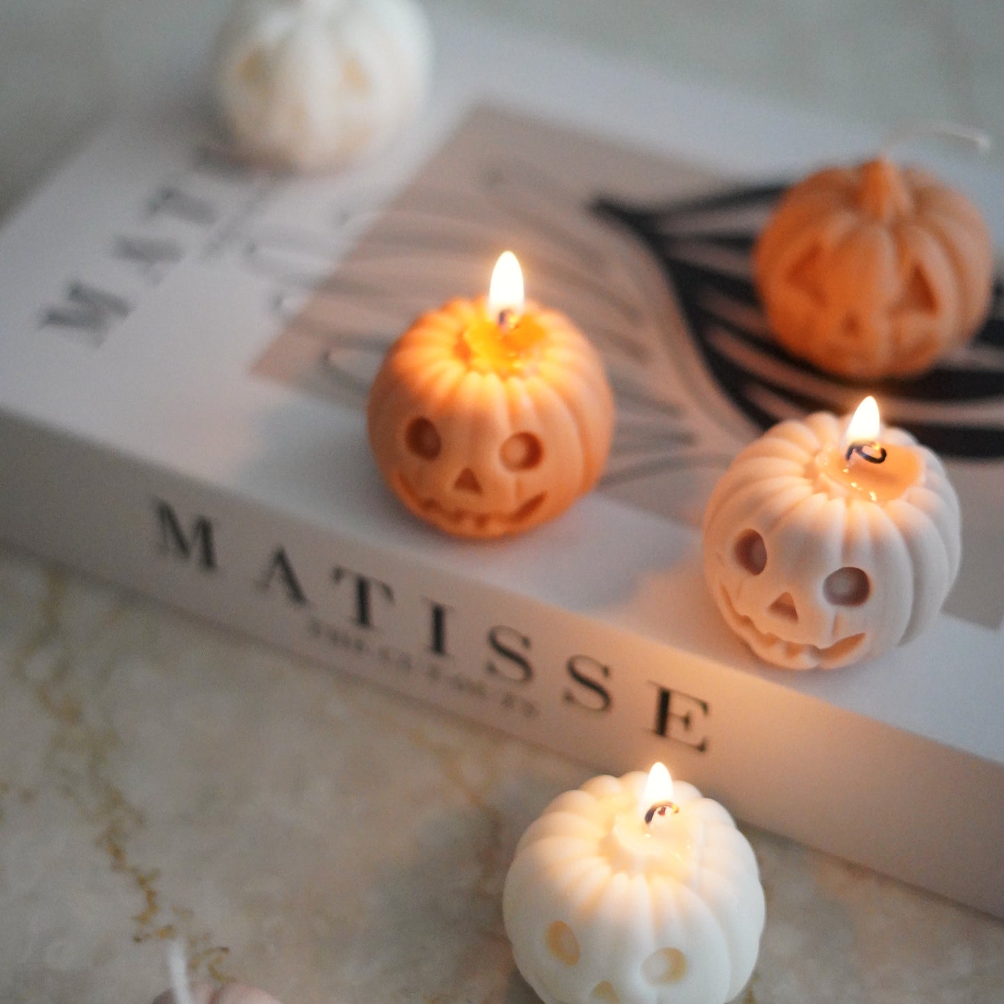 Kürbis / Halloween Kerze