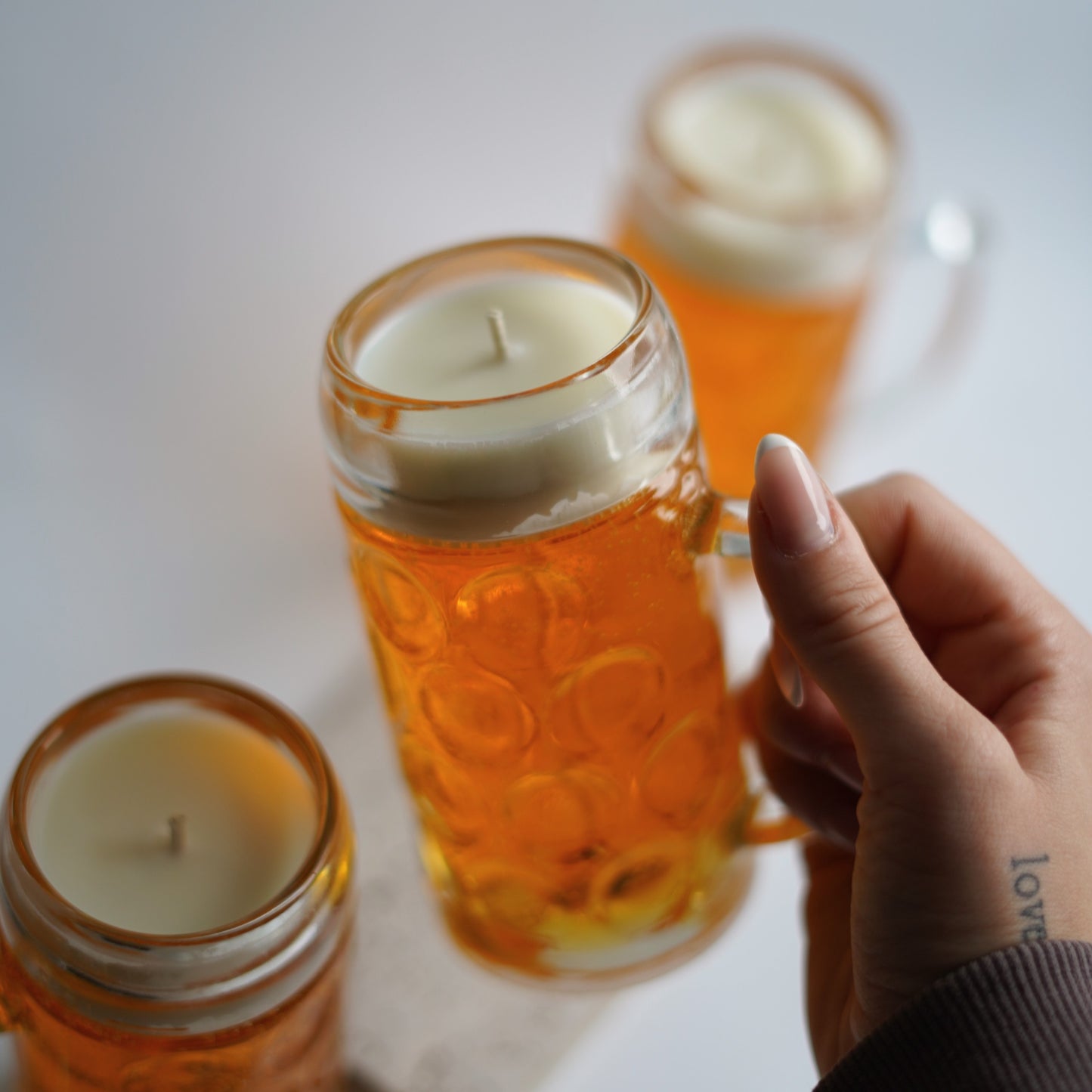 Bier Kerze im Krug mit Duft