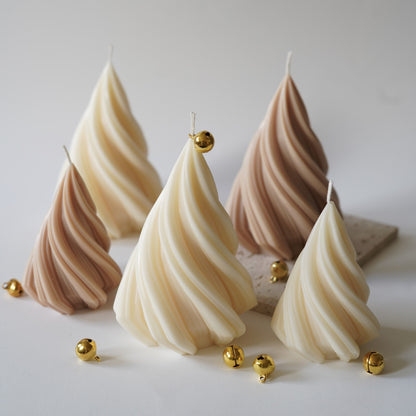 Swirl Tannenbaum Kerze