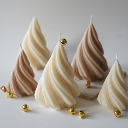 Swirl Tannenbaum Kerze