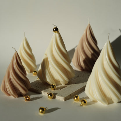 Swirl Tannenbaum Kerze