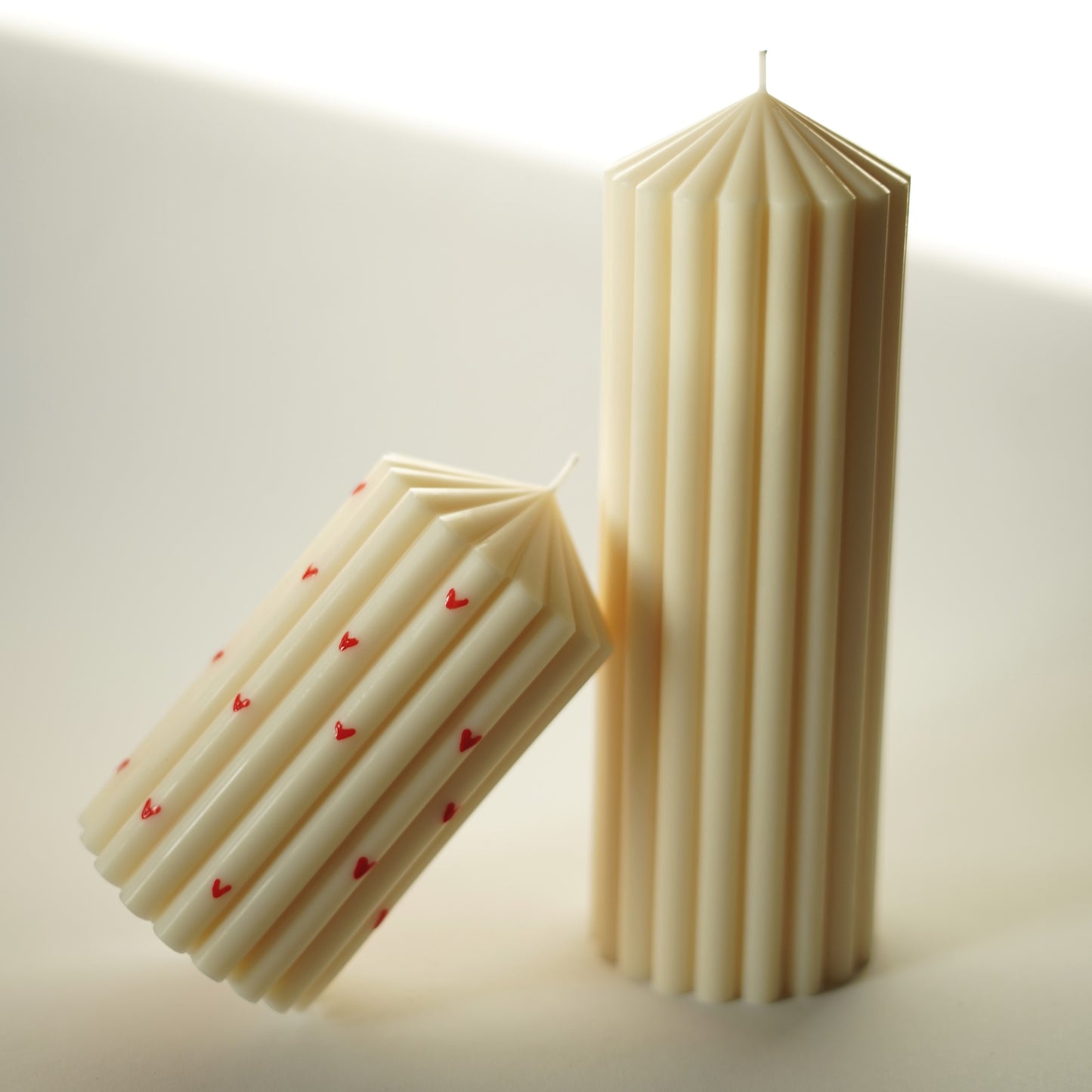 Geriffelte Stumpenkerze