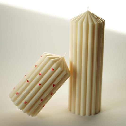 Geriffelte Stumpenkerze