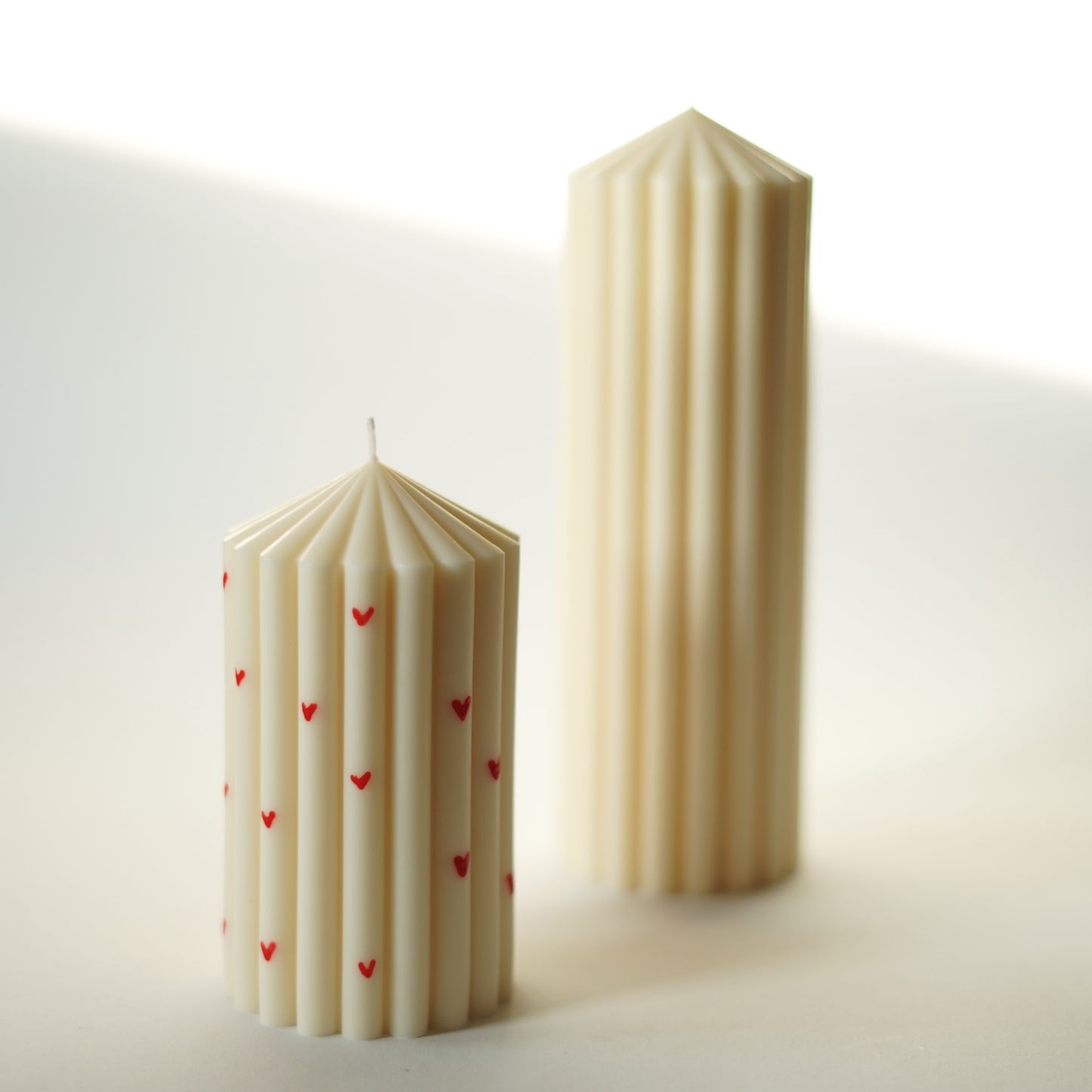 Geriffelte Stumpenkerze