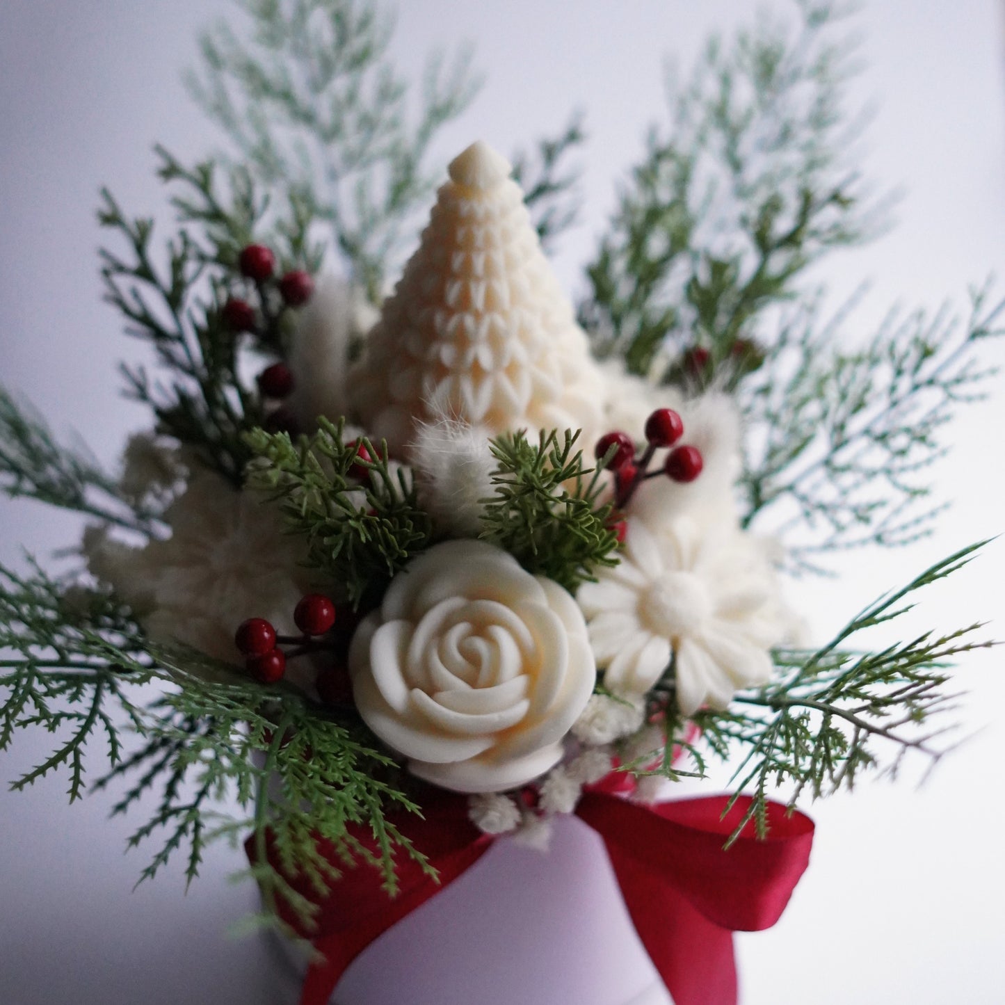 Lebenslanger Wachsstrauß "Xmas"