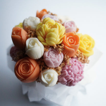 Lebenslanger Wachsstrauß "Colourful"