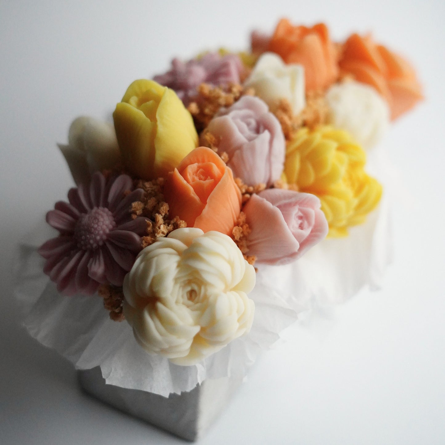 Lebenslanger Wachsstrauß "Colourful LONG"