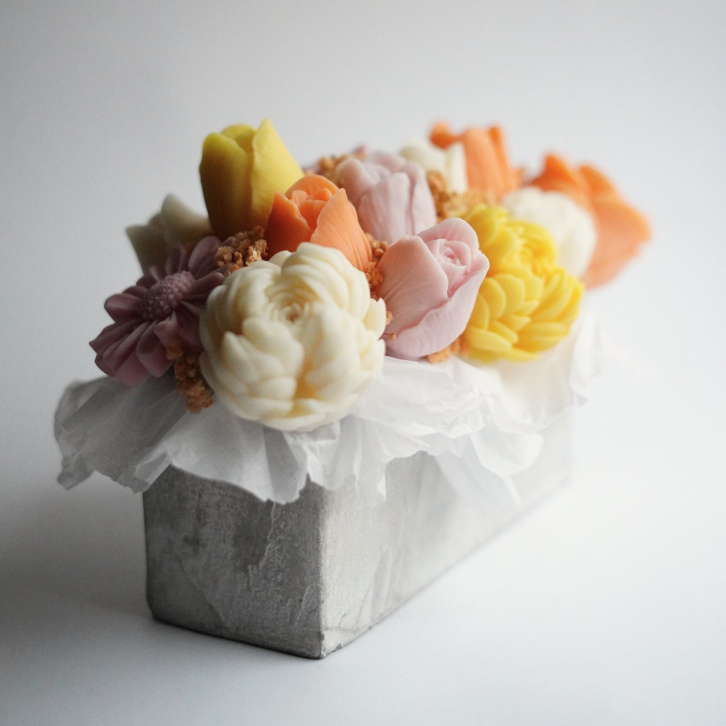 Lebenslanger Wachsstrauß "Colourful LONG"