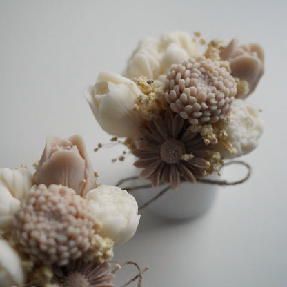 Lebenslanger Wachsstrauß "Noble Bloom small"