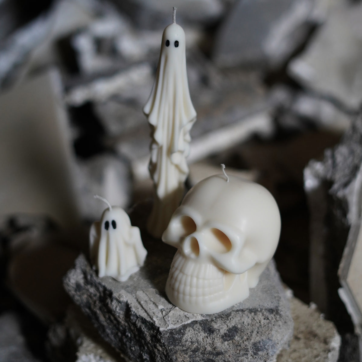 Totenkopf Kerze