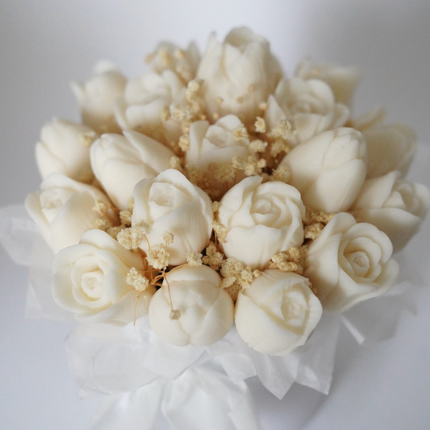 Lebenslanger Wachsstrauß "Tulip"