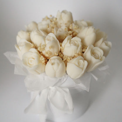 Lebenslanger Wachsstrauß "Tulip"