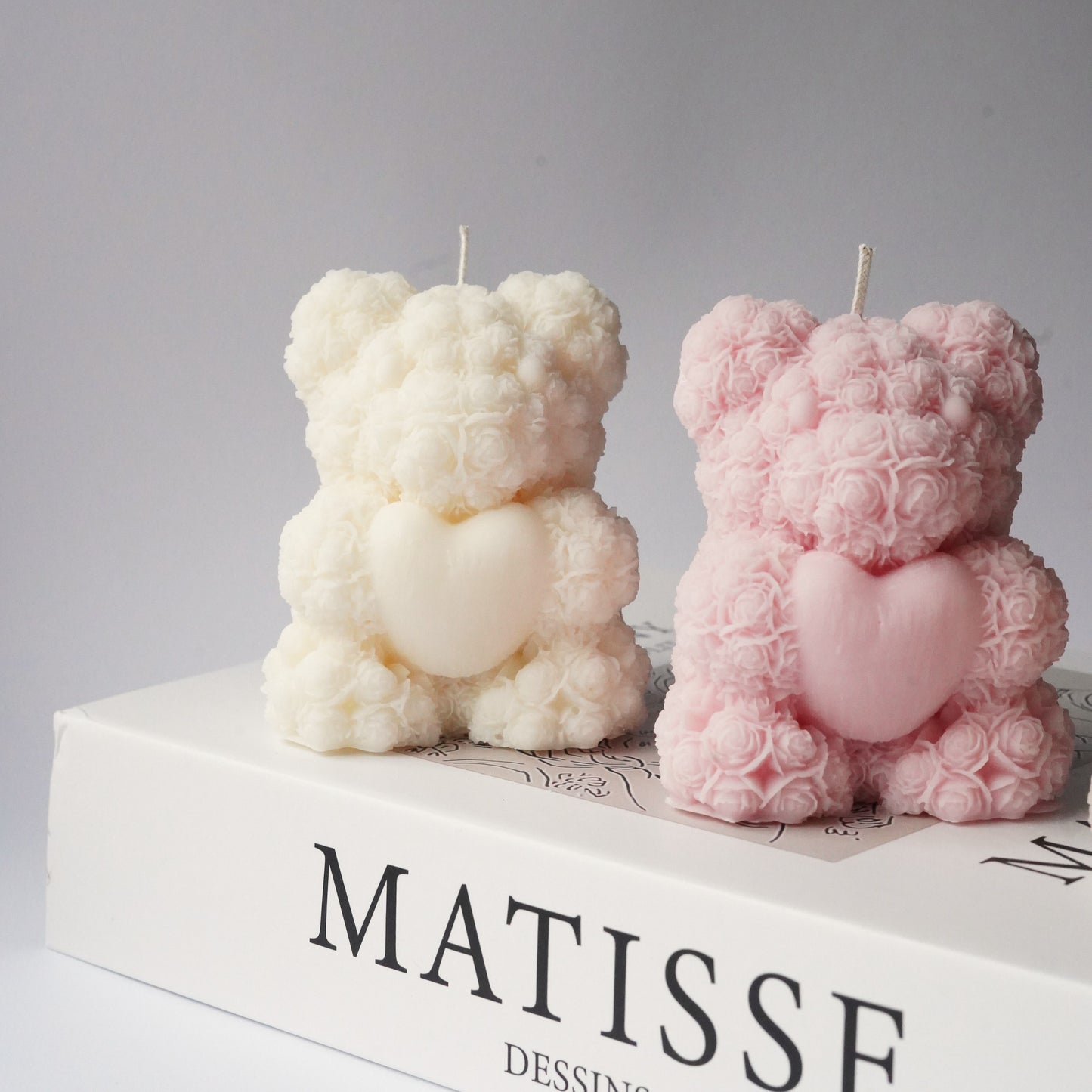 Teddy Kerze mit Herz