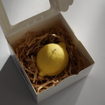Geschenkset Zitronen-Kerze