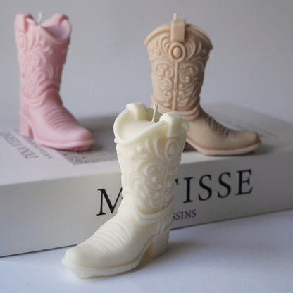 Cowboystiefel Kerze