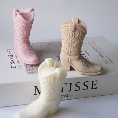 Cowboystiefel Kerze