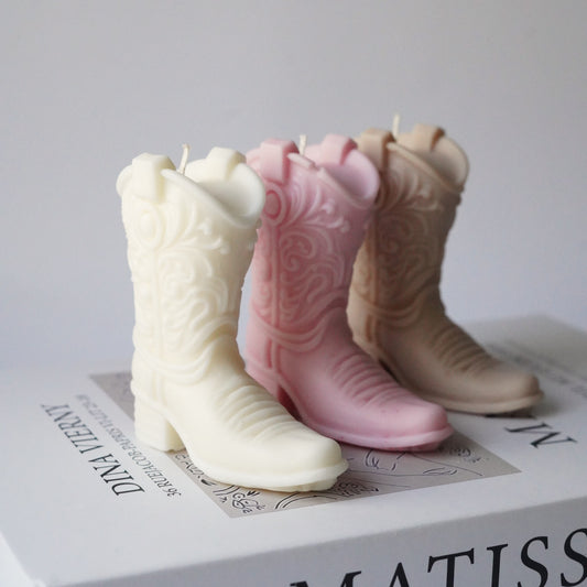 Cowboystiefel Kerze