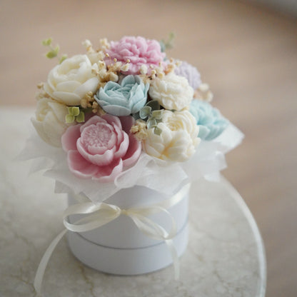 Lebenslanger Wachsstrauß "Pastel Bloom"