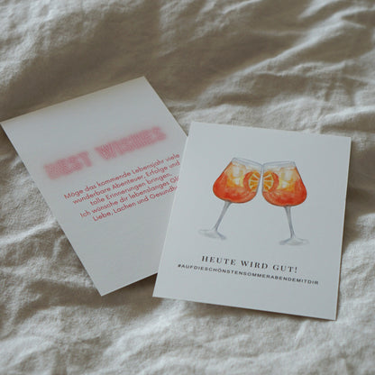 Postkarte Aperol