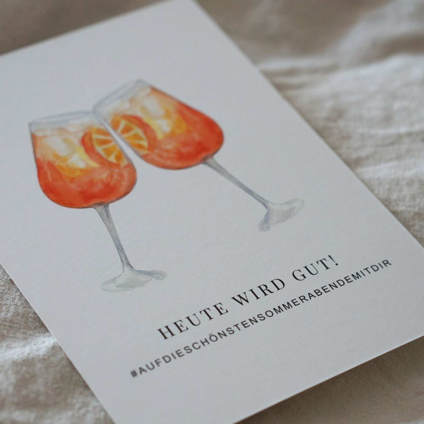 Postkarte Aperol