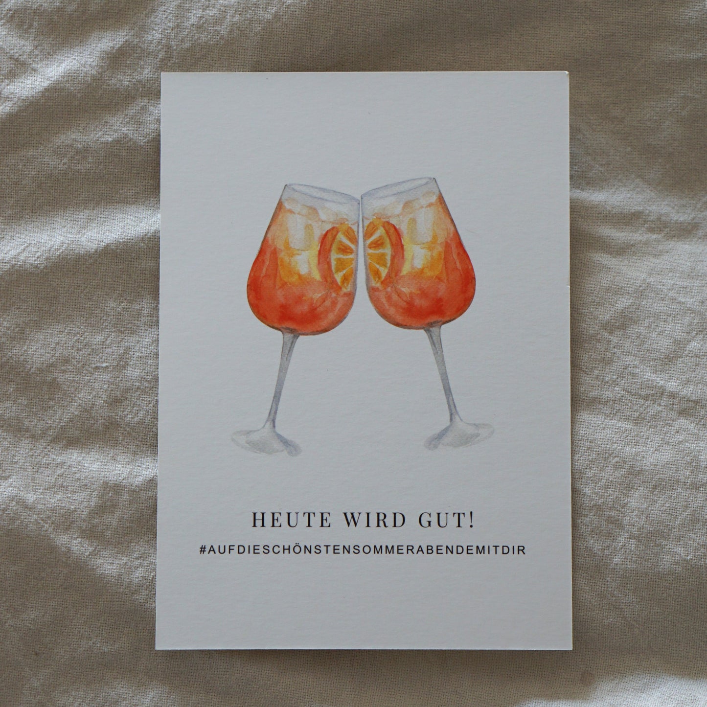 Postkarte Aperol
