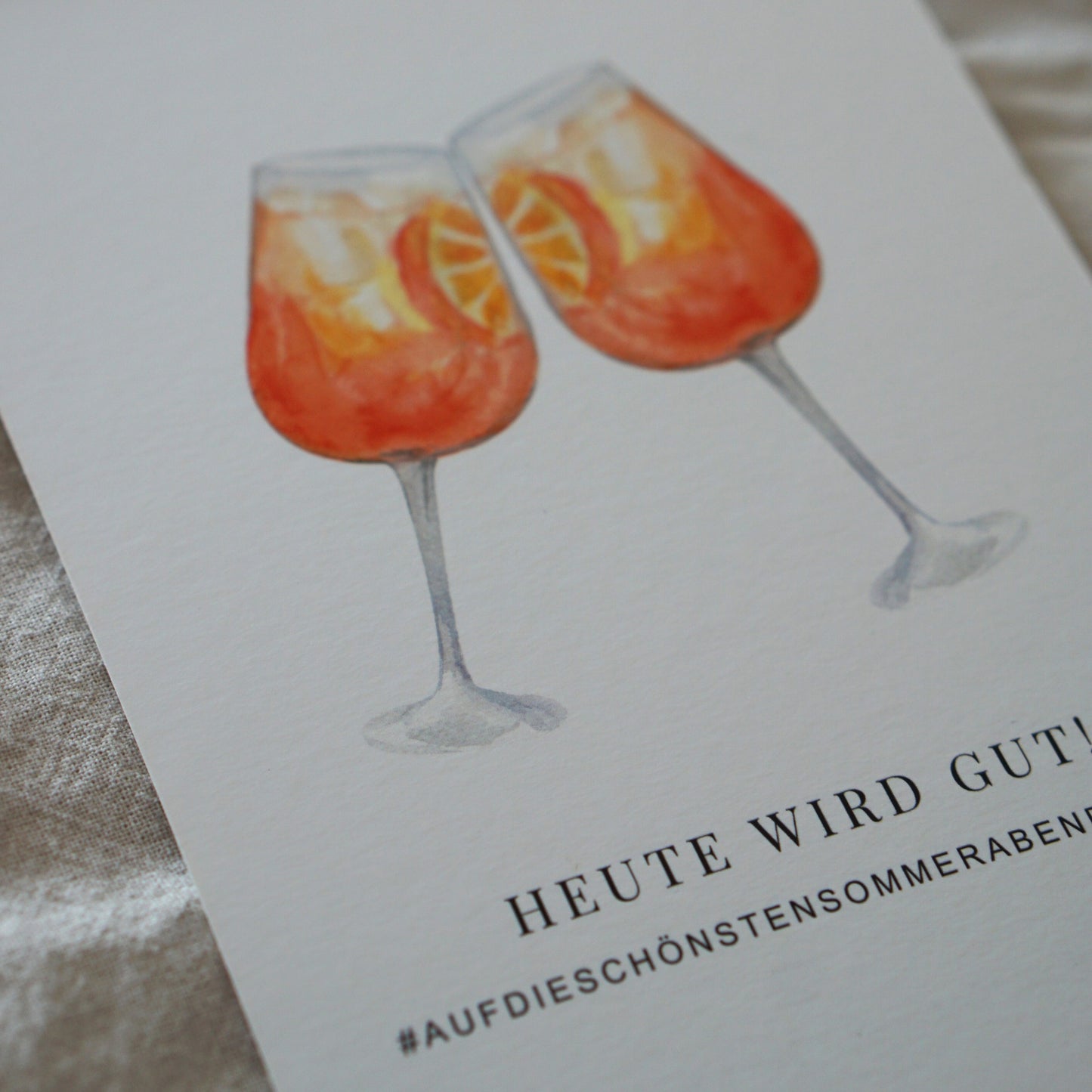 Postkarte Aperol