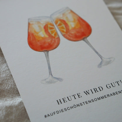 Postkarte Aperol
