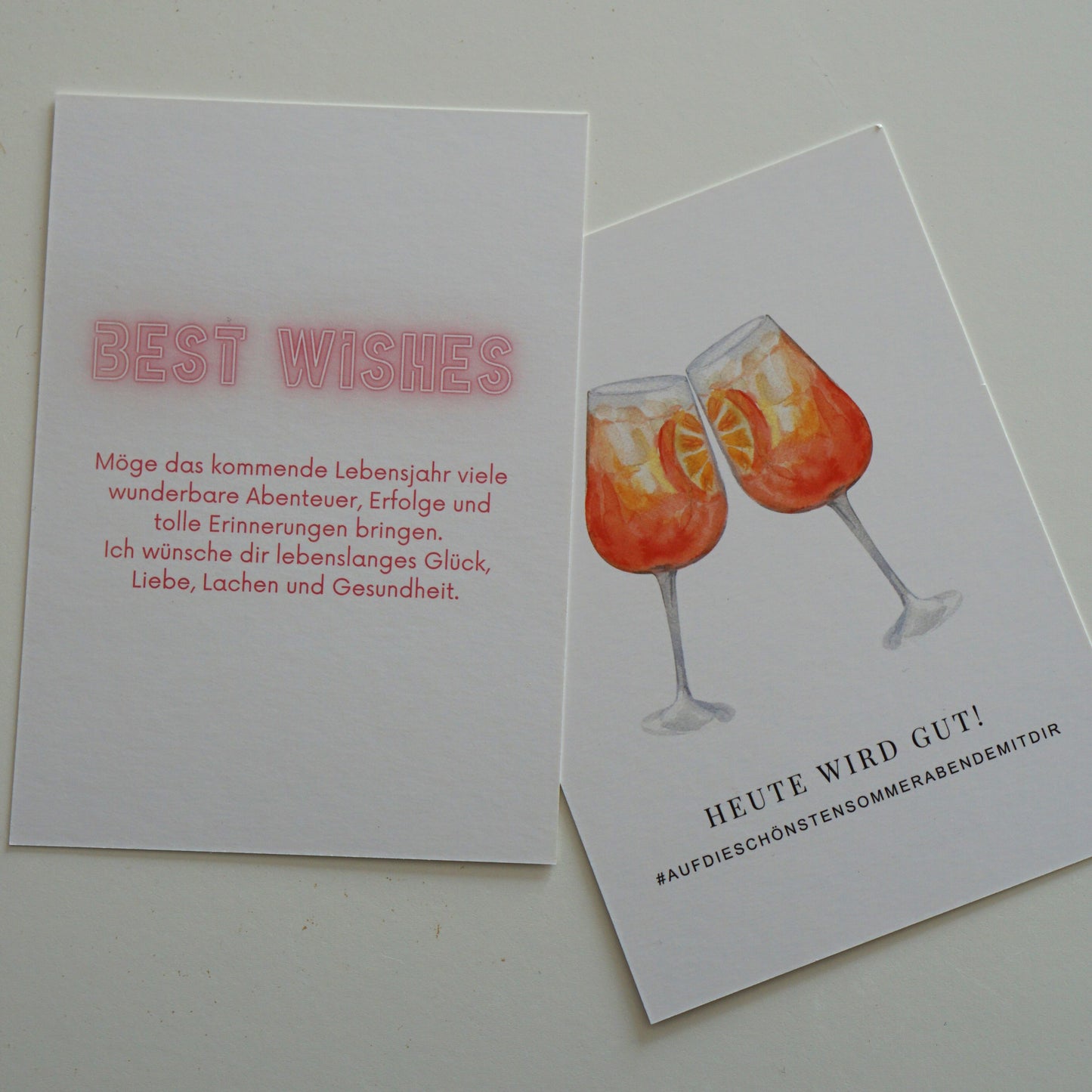 Postkarte BEST WISHES