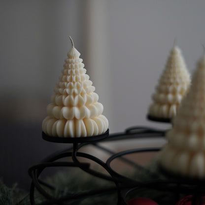 4er-Set Baum Kerze für Adventskranz